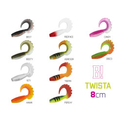 guma Delphin TWISTA UVs 8cm 5szt